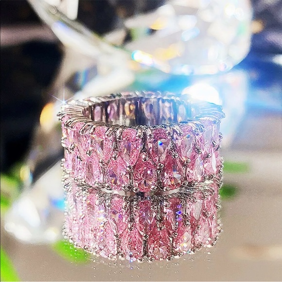 New 925 Silver Beautiful Luxurious Sapphire Ring - Picture 5 of 5